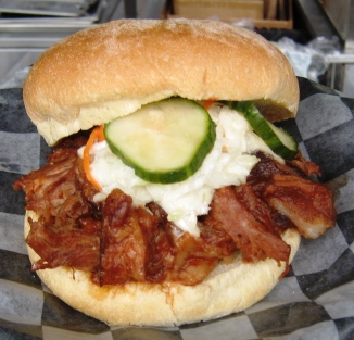 fenway park food bbq sandwich