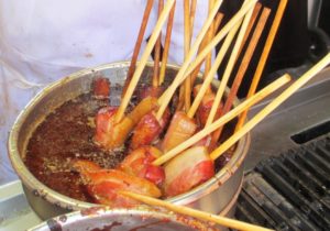 Camden Yards food bacon on a stick