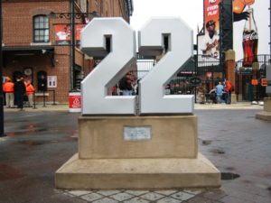 Camden Yards tips retired numbers