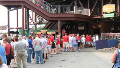 ballpark food ideas line for harrys