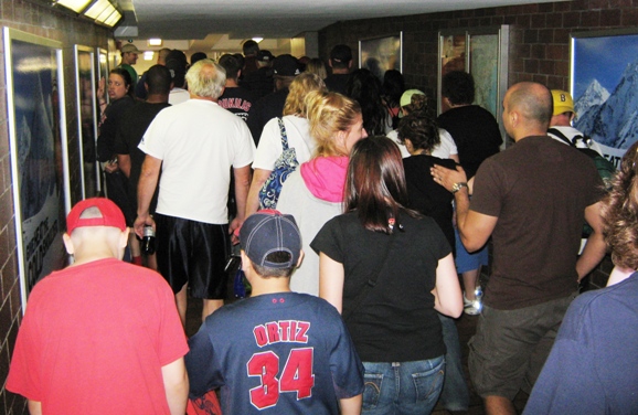 baseball parking kenmore crowd