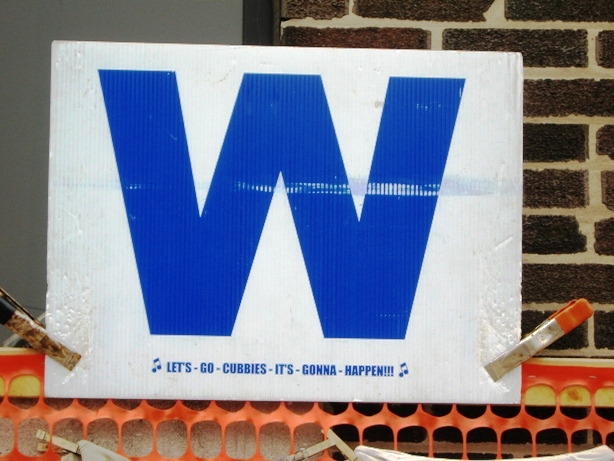 Cubs win blue w