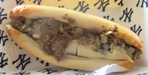 yankee stadium food carls cheesesteak