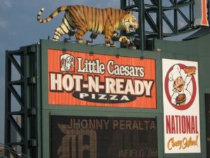 what to eat at comerica park little caesars