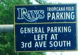 free parking at tropicana field general parking