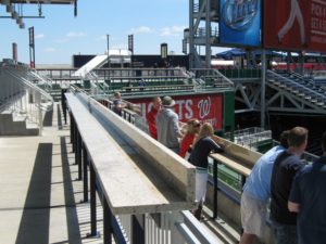 visiting nationals park standing room