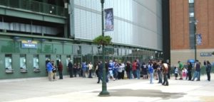 best baseball fans day of game line