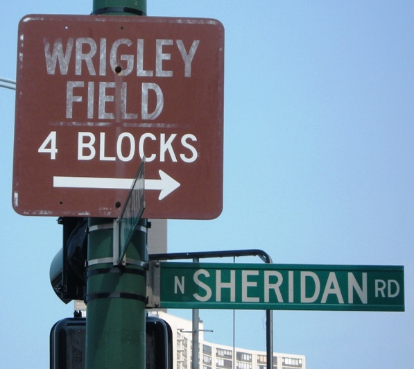 walking to wrigley field