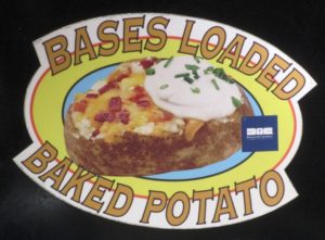 guaranteed rate field food options baked potato