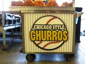 guaranteed rate field food options churros