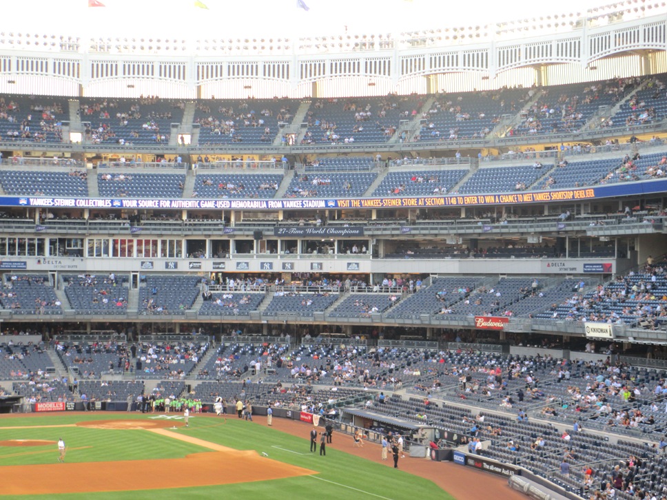 Shaded and Covered Seating at Yankee Stadium 