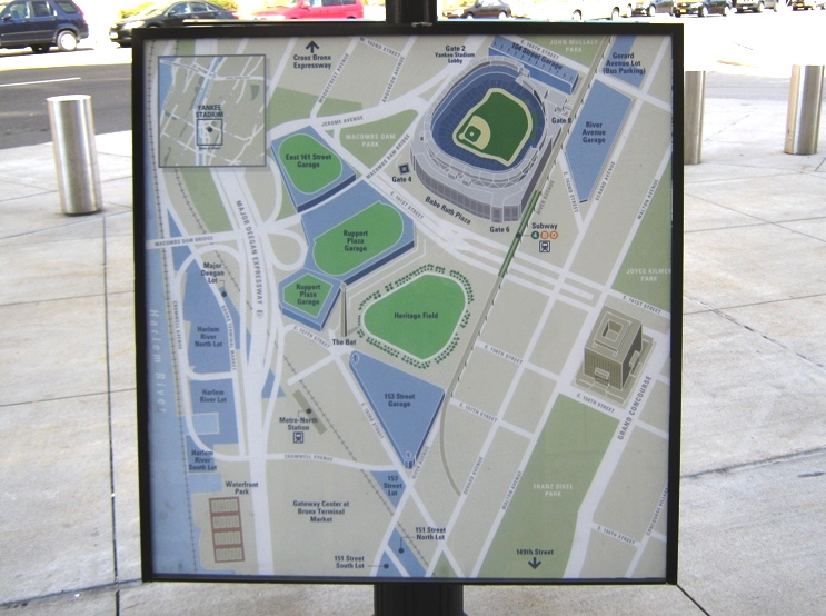 yankee stadium parking map