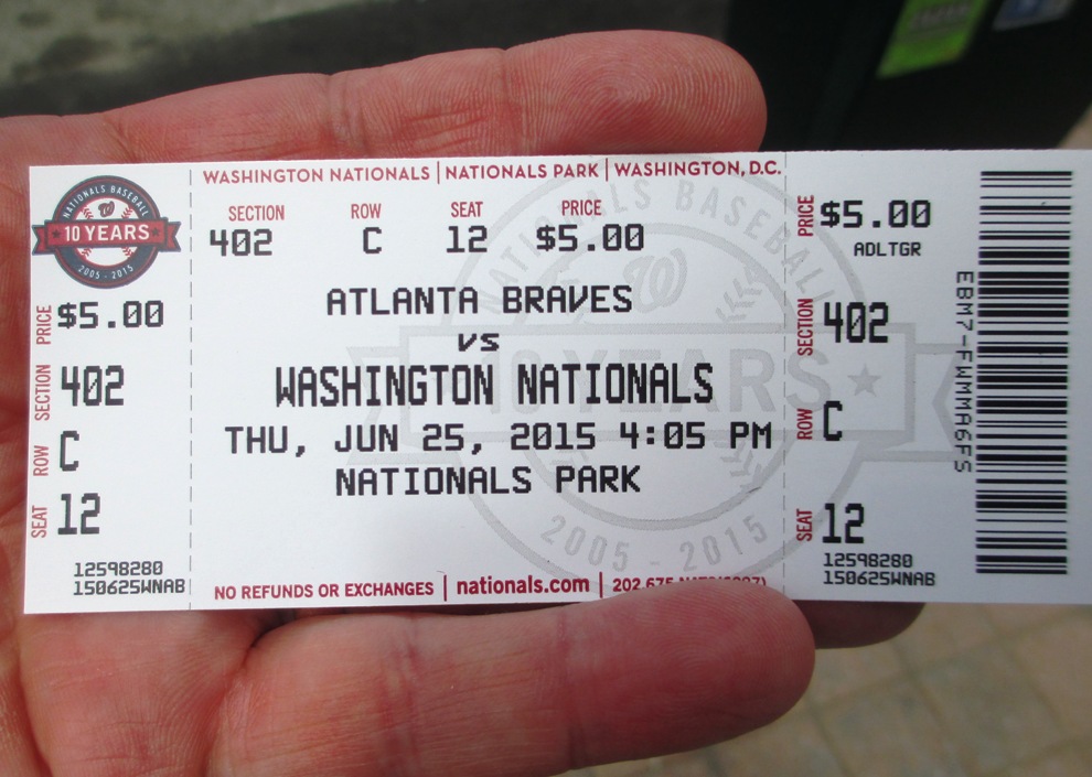 five dollar nationals tickets