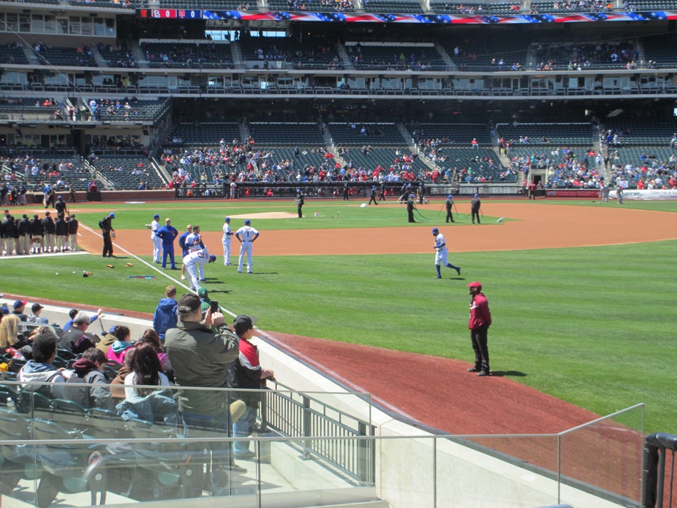 Mets game field level