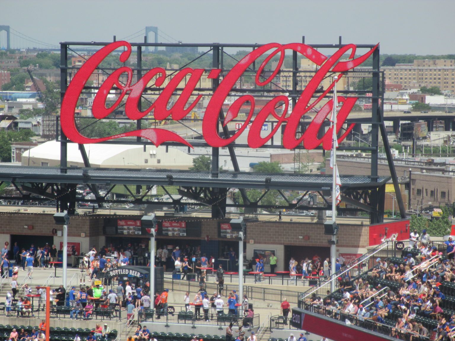 Coca Cola Sign Citi Field Photo Op - MLB Ballpark Guides