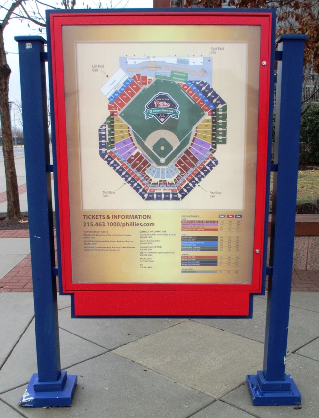 phillies seating chart map