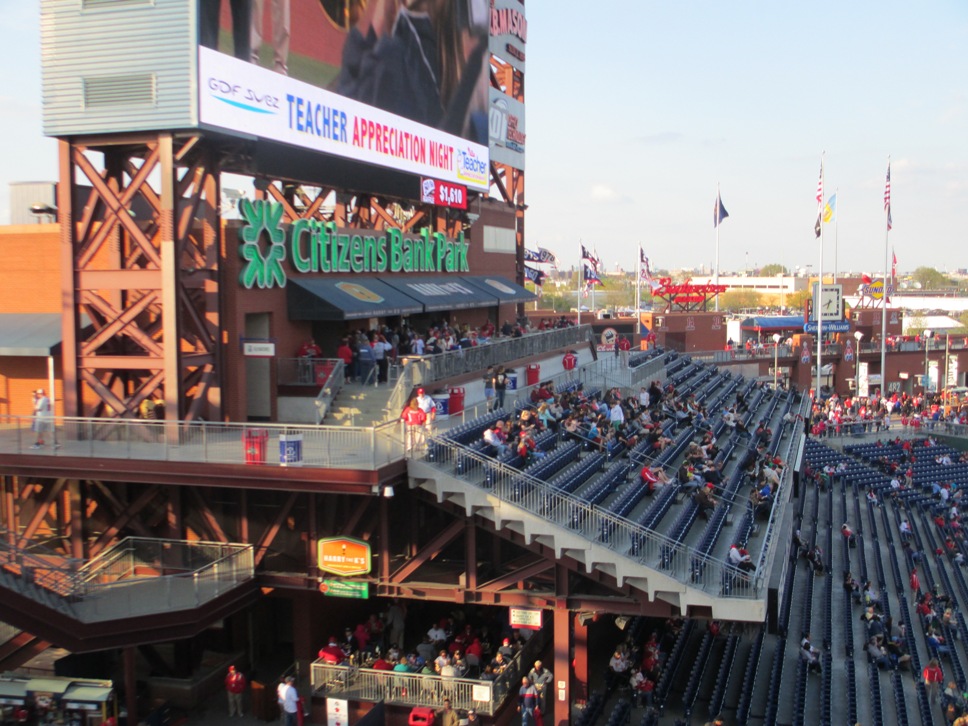 Scoreboard Porch citizens bank park