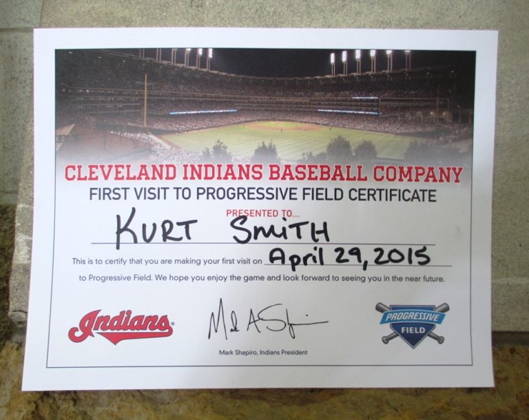 First Game Certificate Prog MLB Ballpark Guides First Game Certificate Prog MLB Ballpark Guides