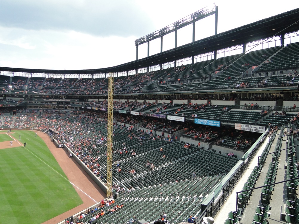 oriole park at camden yards best place for shade