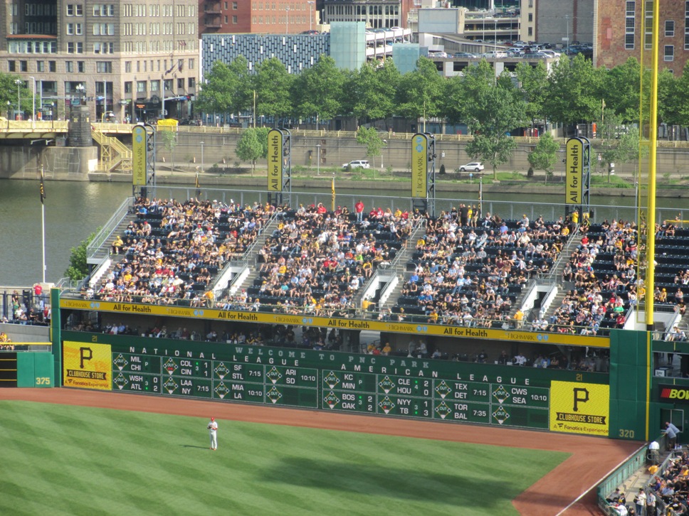 PNC Park seating outfield seats pittsburgh pirates