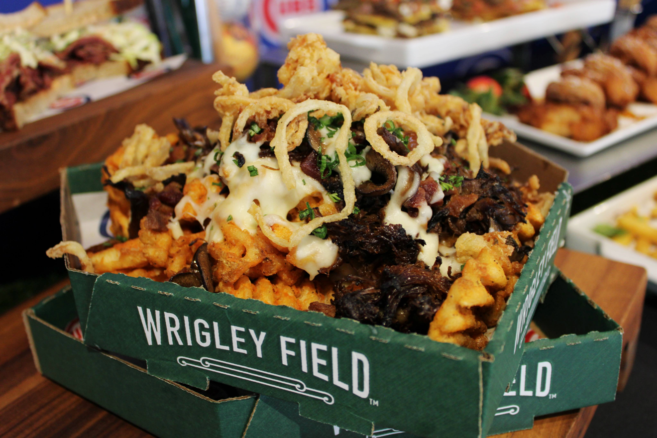 wrigley field food 2026 double diamond waffle fries