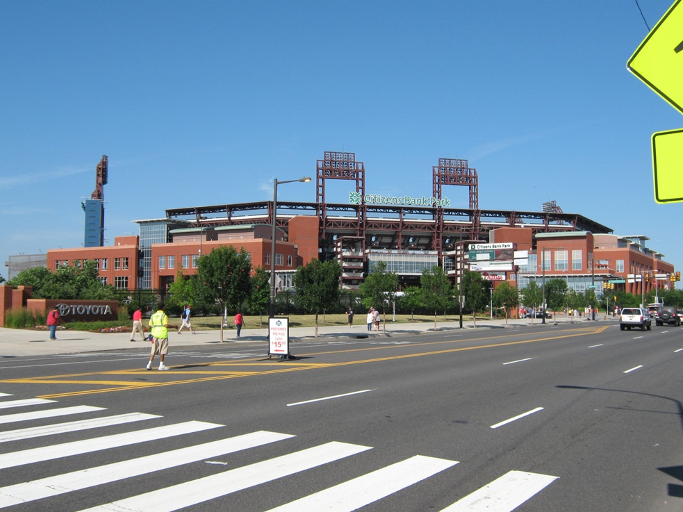 best route to phillies parking lots