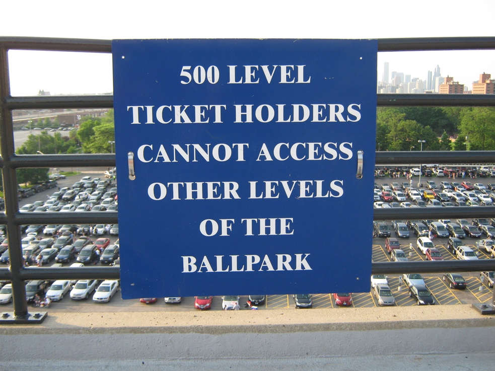 chicago white sox 500 level restricted
