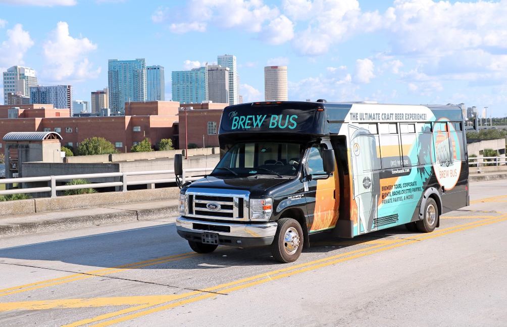 Brew bus tours to rays games