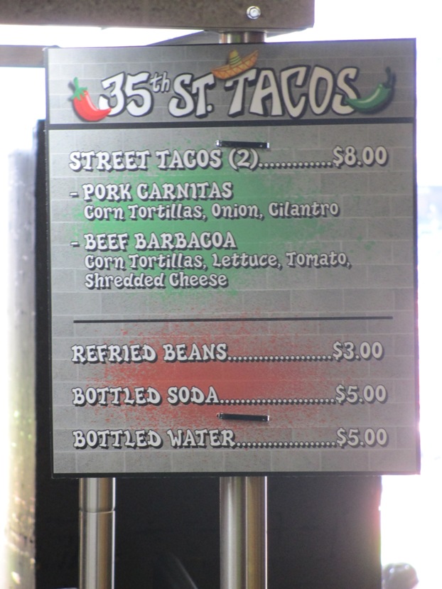 guaranteed rate field food tacos