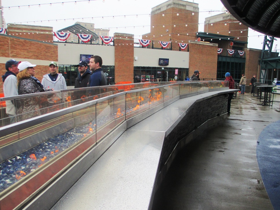 comerica park seating guide fire pit