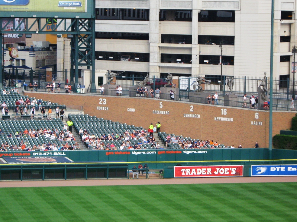 comerica park seating guide outfield seats
