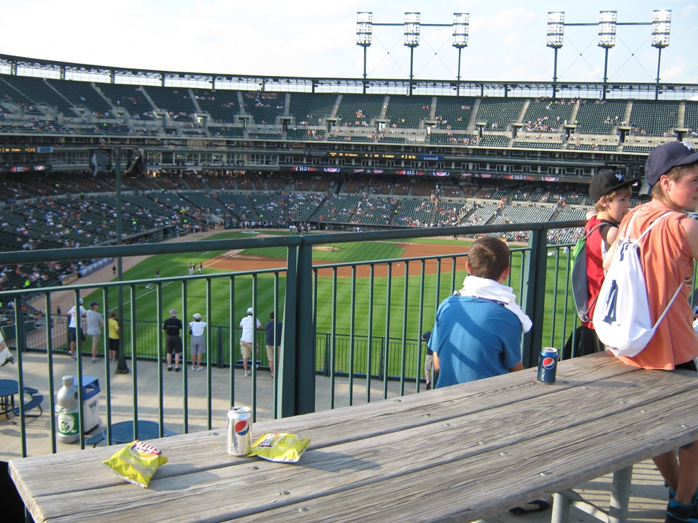 comerica park party deck seating