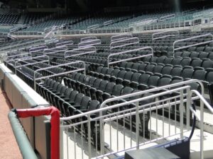 dugout club seats mesh atlanta braves