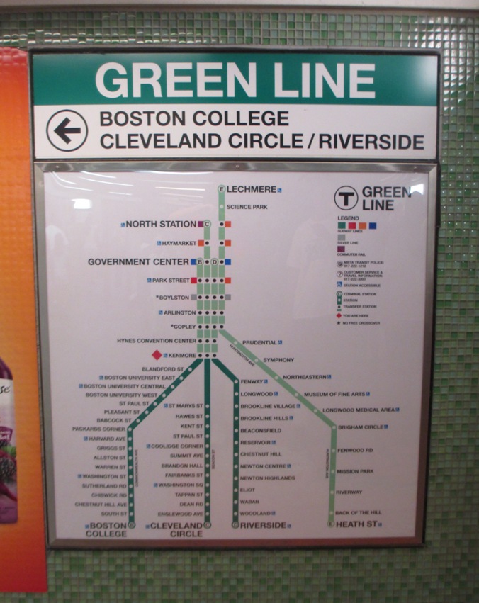 green line E train fenway park
