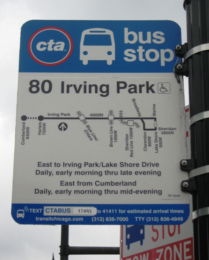 Irving Park Road Bus CTA cubs game