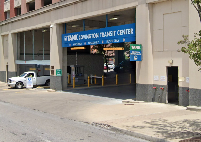 Covington Transit Center reds game parking