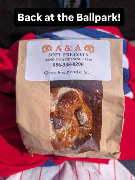 A&A gluten free soft pretzels citizens Bank park