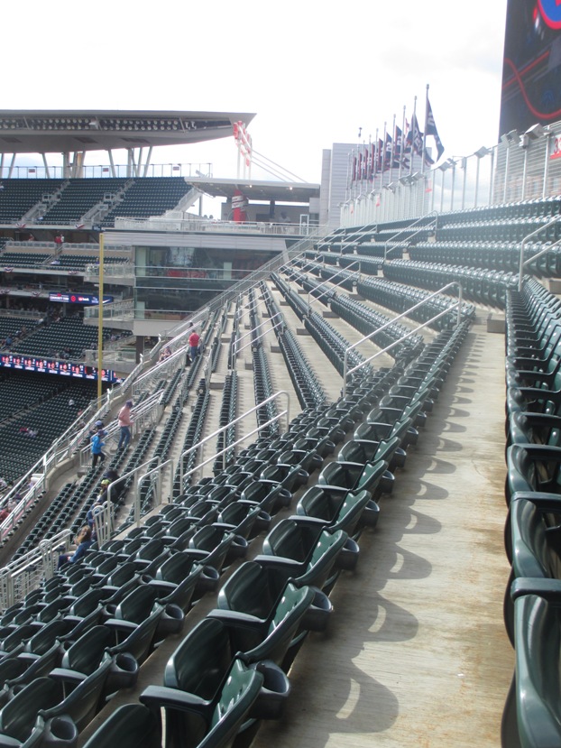 target field seating home run deck