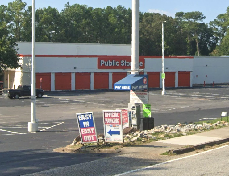 atlanta braves parking tips public storage lot