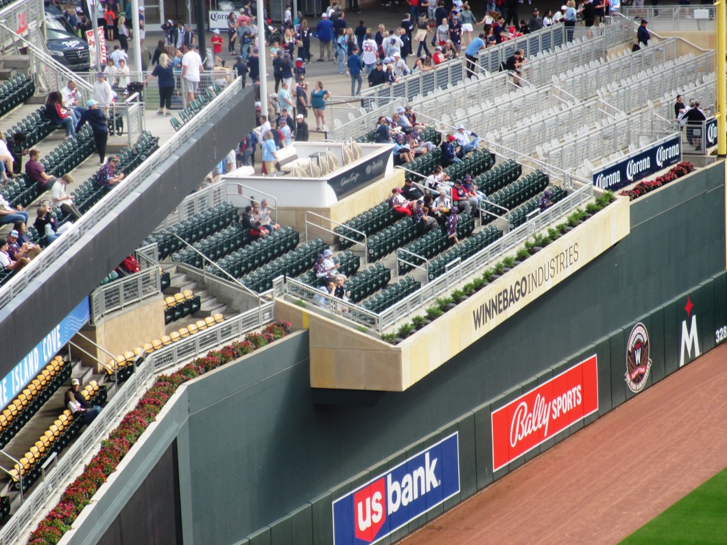 Minnesota Twins seats Overlook outfield Winnebago