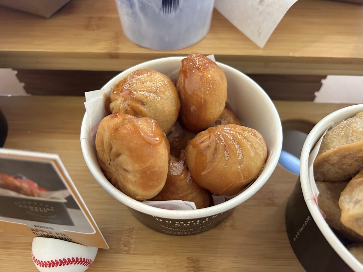 yankee stadium desserts apple pie dumpling