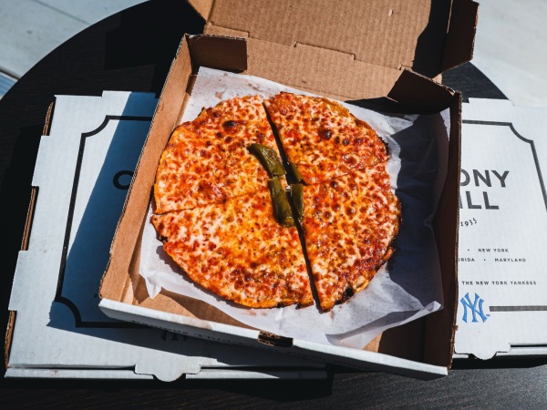 Colony Grill - Hot Oil Pizza Yankee Stadium food