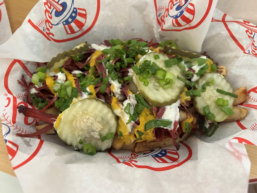yankee stadium food menu lobel's pastrami fries