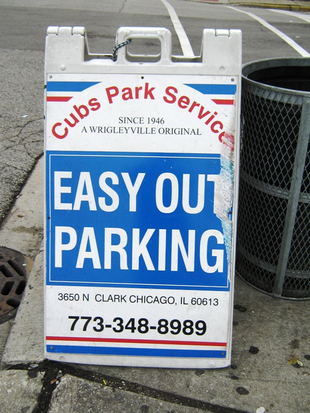 chicago cubs parking easy out