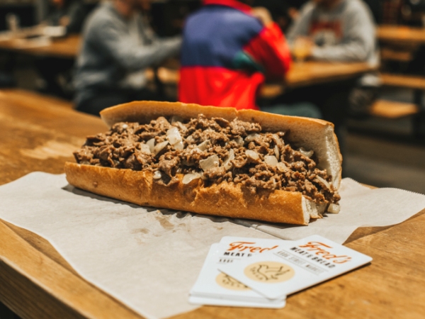 truist park food menu 2025 fred's meat and bread cheesesteak