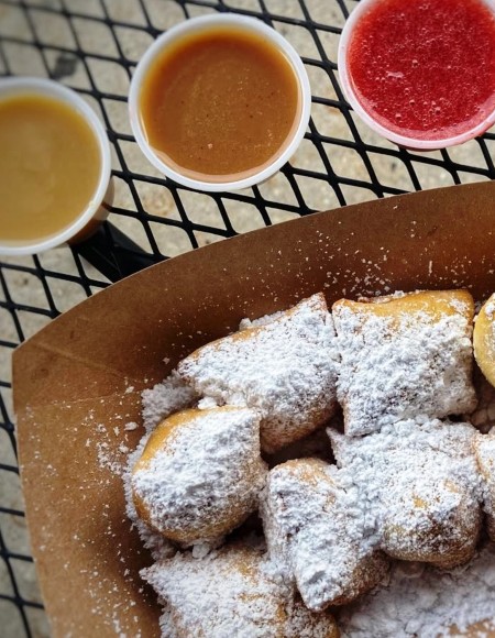 truist park food menu 2025 mo'bay beignets