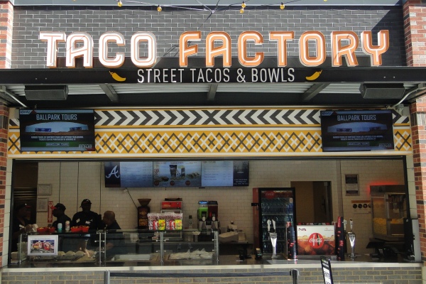 what to eat at atlanta braves ballpark taco factory