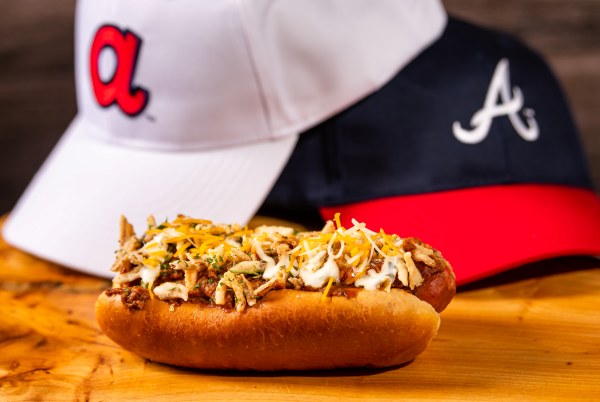 what to eat at atlanta braves games andouille dog
