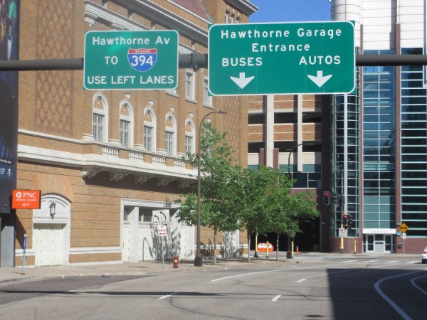 target field parking hawthorne garage ramp