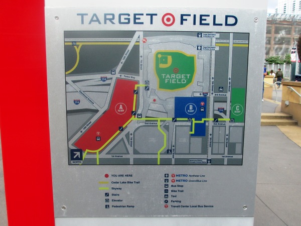 Target Field Parking ABC Ramps